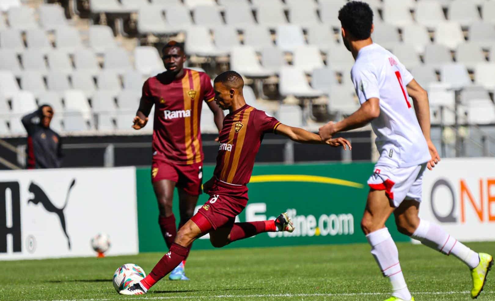 الزمالك يكتفي بالتعادل أمام ستيلينبوش في ذهاب ربع نهائي الكونفيدرالية