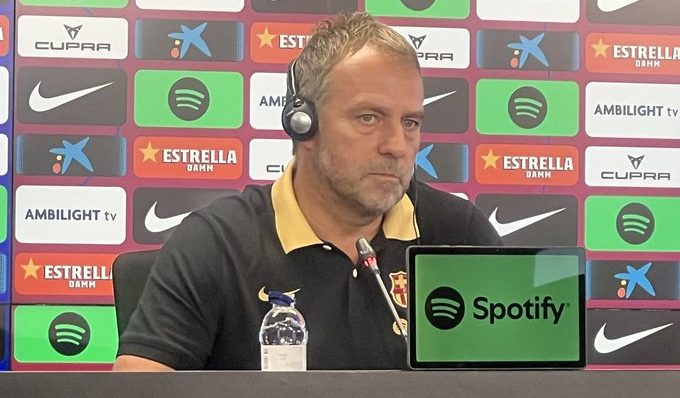 مؤتمر هانزي فليك قبل مباراة برشلونة وريال مايوركا في الدوري الإسباني