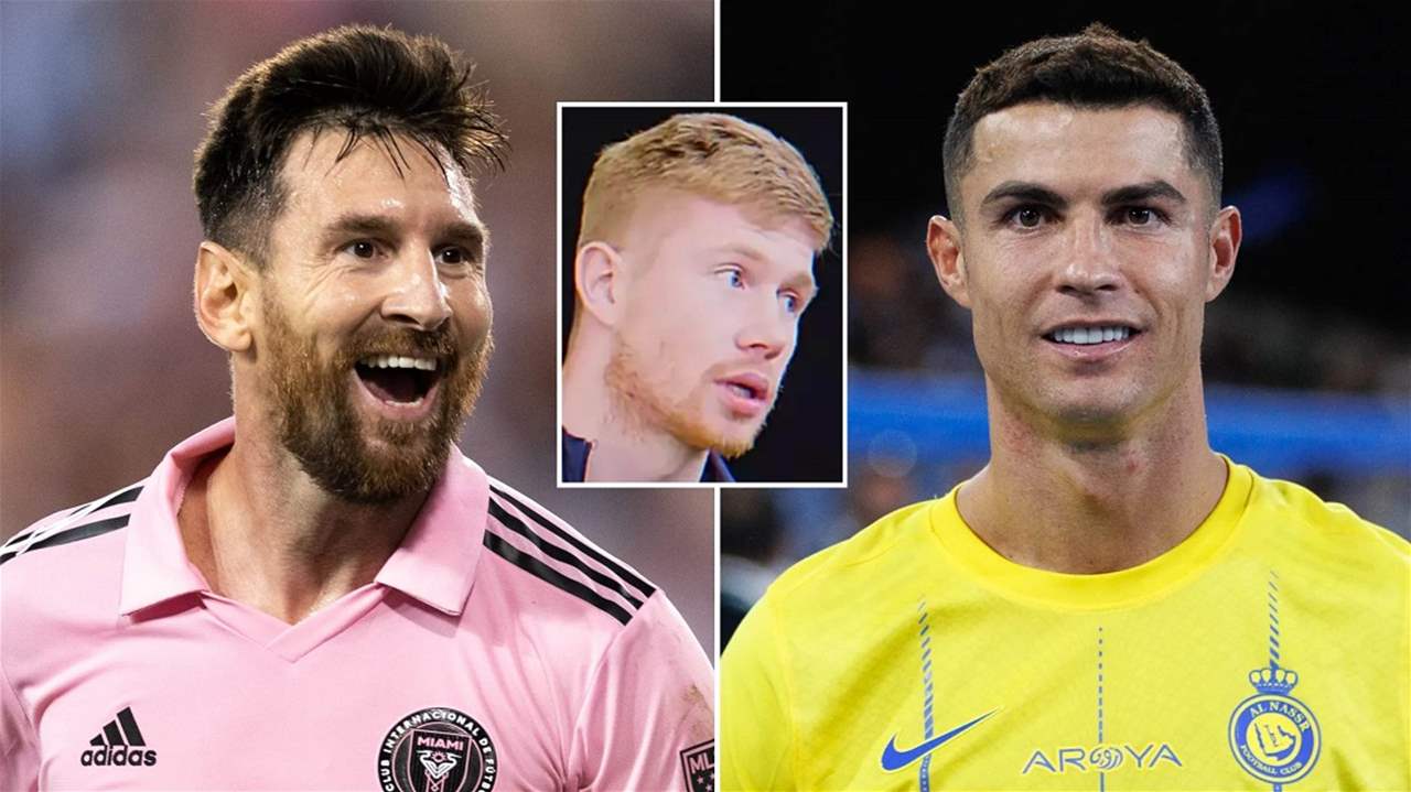 كريستيانو رونالدو أم ليونيل ميسي.. كيفن دي بروين يختار من يود اللعب بجانبه