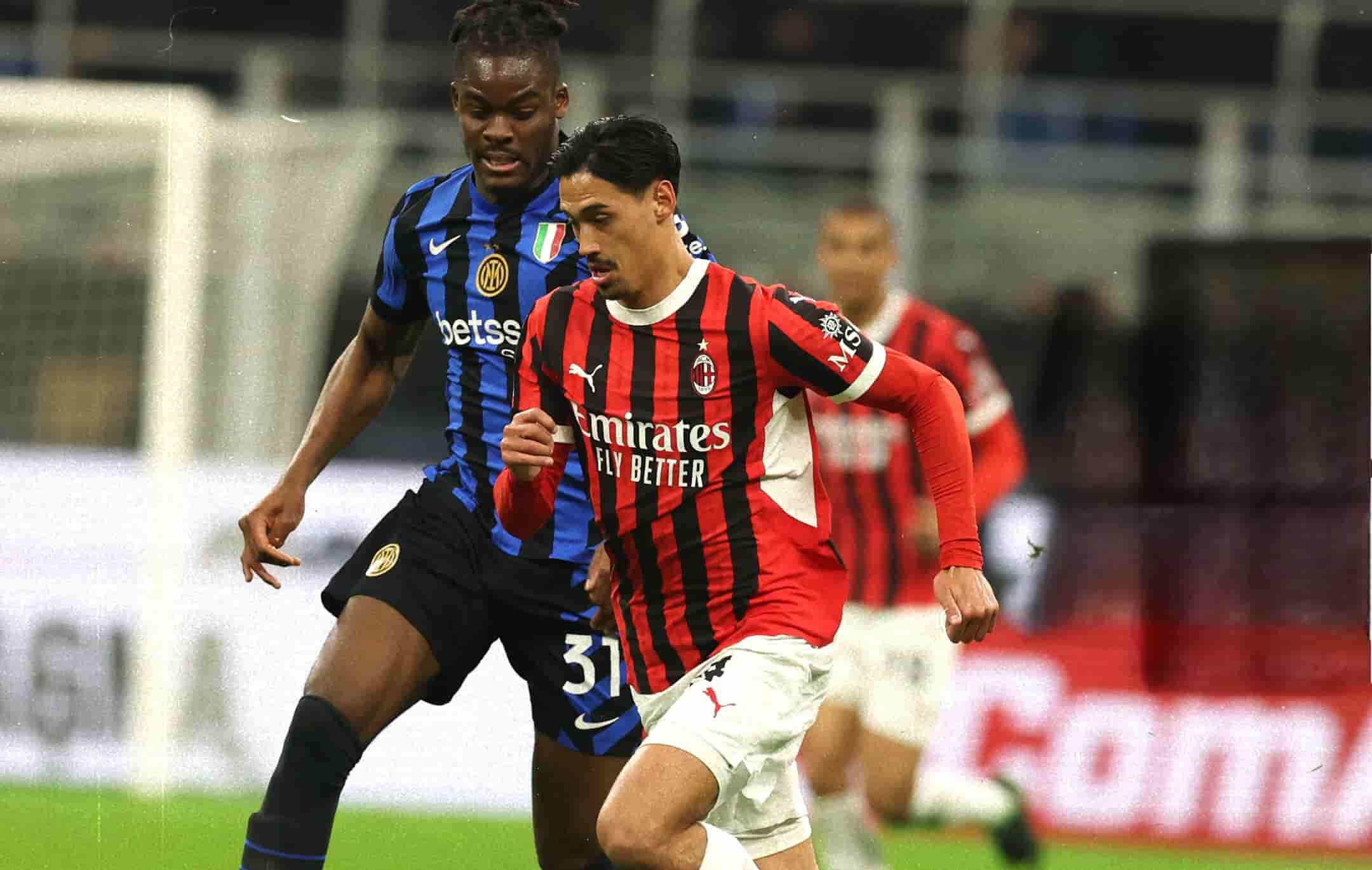 ميلان يفوز علي إنتر ميلان بثلاثية نظيفة ويتأهل إلي نهائي كأس إيطاليا